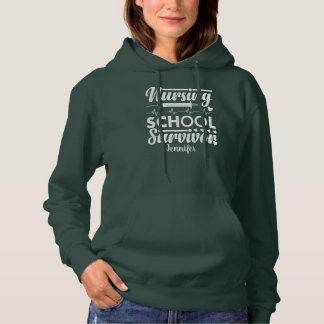 Étudiante infirmière Sweat - shirt à capuche verte