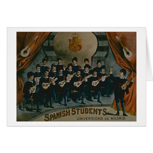 "Étudiants espagnols, université de Madrid" (Devant horizontal)