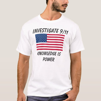 Étudiez 9/11 - Drapeau des Etats-Unis - T-shirt de