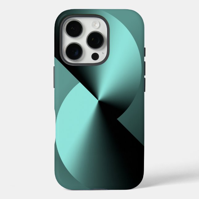 Étui abstrait géométrique pour iPhone 16 Pro (Verso)