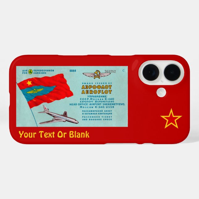 Étui Aeroflot Case-Mate pour iPhone (Verso (horizontal))