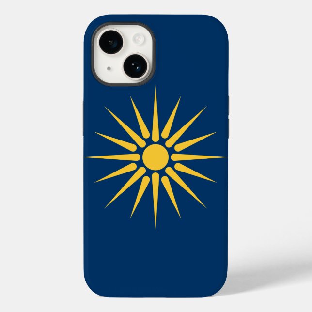 Étui Apple Case-Mate patriotique, Drapeau de Macéd (Verso)