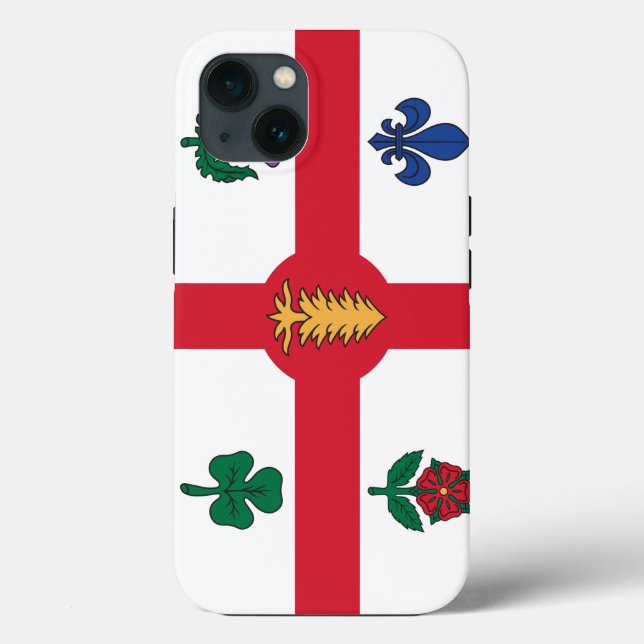 Étui Apple Case-Mate patriotique, drapeau de Montr (Verso)