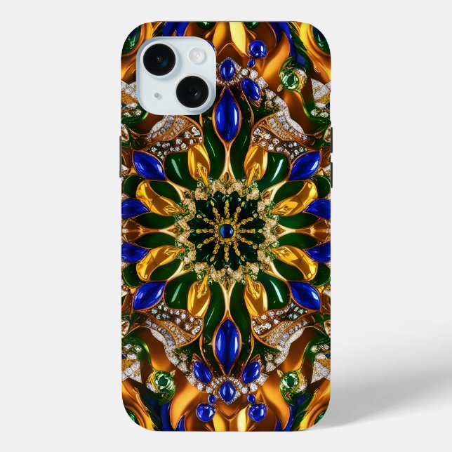 Étui Apple iPhone 15 Plus, Couleurs du Brésil (Verso)