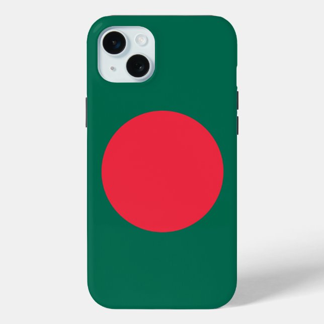 Étui Apple iPhone 15 Plus, drapeau du Bangladesh (Verso)