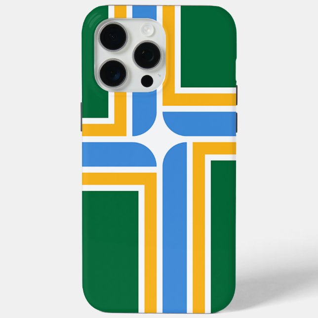 Étui Apple iPhone 15 Pro Max, Drapeau de Portland (Verso)