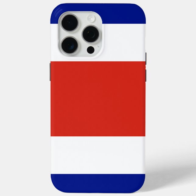 Étui Apple iPhone 15 Pro Max, drapeau du Costa Ric (Verso)