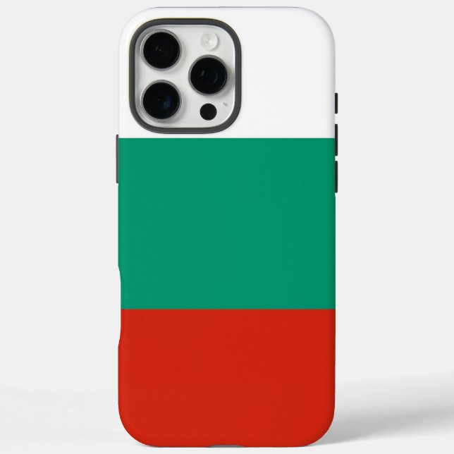 Étui Apple iPhone 16 Pro Max, drapeau de Bulgarie (Verso)