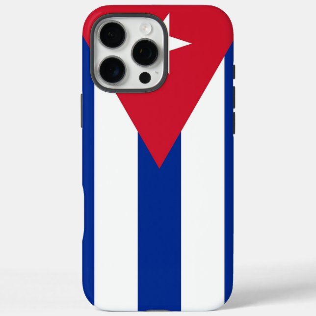 Étui Apple iPhone 16 Pro Max, drapeau de Cuba (Verso)
