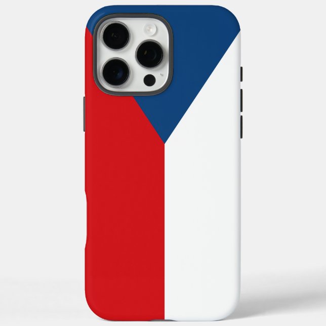 Étui Apple iPhone 16 Pro Max, drapeau de la Tchéqu (Verso)