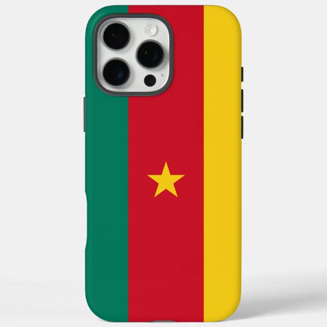 Étui Apple iPhone 16 Pro Max, drapeau du Cameroun (Verso)