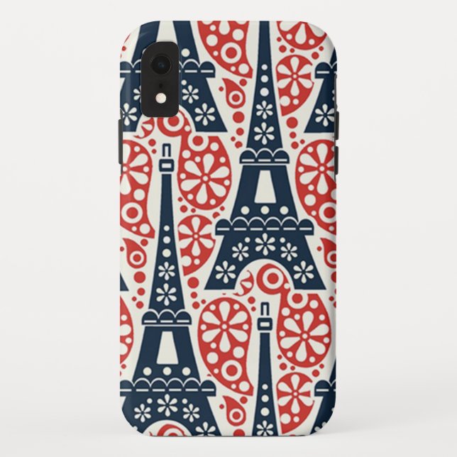 Étui Apple iPhone XR Case-Mate Tough Tour Eiffel (Dos)