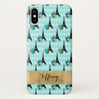 Étui Aqua, Noir, Or Paris Case-Mate pour iPhone X