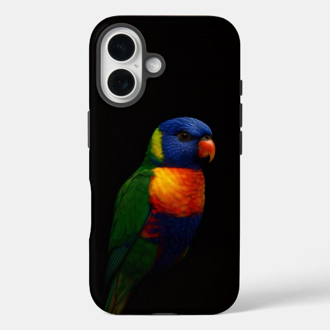 Étui Black 4 Luxe pour iPhone 16 Case-Mate, perroq (Verso)