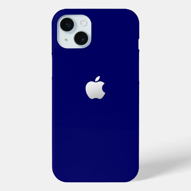 Étui bleu élégant pour Apple iPhone 15 Plus (Verso)
