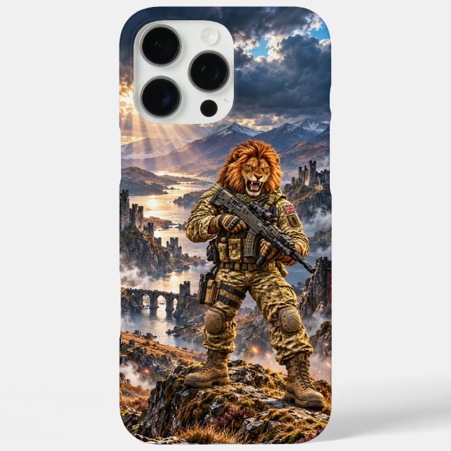 Étui British Lion Tactical Warrior pour iPhone 16  (Verso)