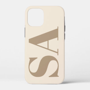 Étui Case-Mate à la mode blanc antique avec monogr