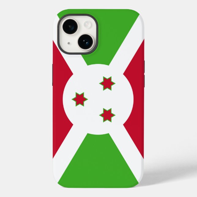 Étui Case-Mate Apple 14 Drapeau Burundi, patriotiq (Verso)