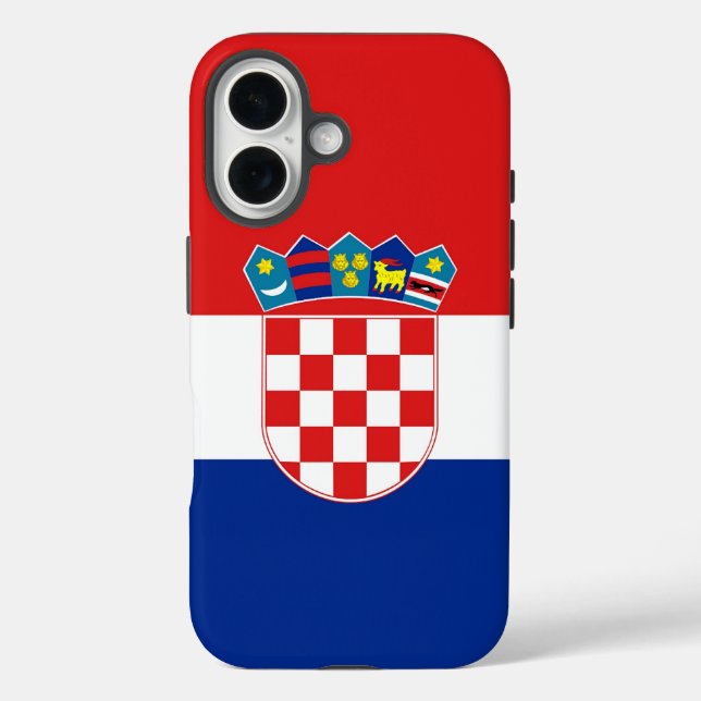 Étui Case-Mate Apple iPhone 16 avec drapeau de Cro (Verso)