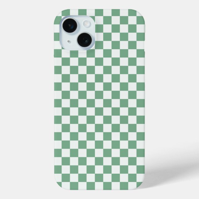 Étui Case-Mate iP à motif damier vert acide et noi (Verso)