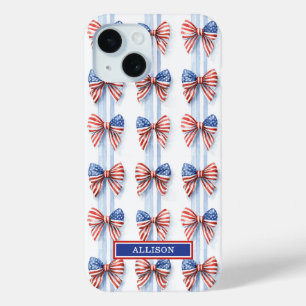 Étui Case-Mate iP avec monogramme et nœuds patriot