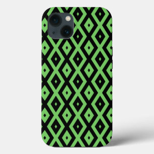 Étui Case-Mate iPh à motif diamant vert citron et