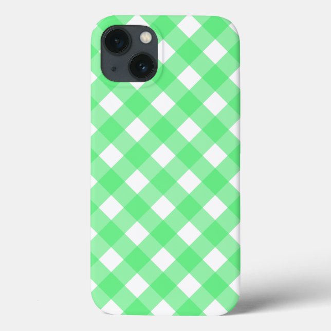 Étui Case-Mate iPhone à carreaux verts (Verso)