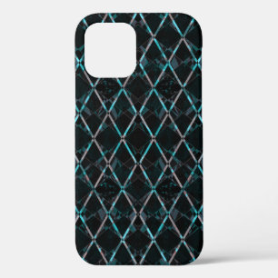 Étui Case-Mate iPhone à motif diamant texturé bleu
