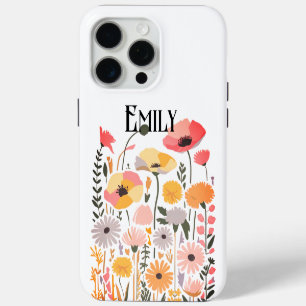 Étui Case-Mate iPhone fleurs roses mignonnes moder