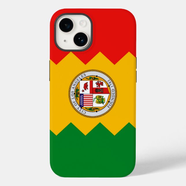 Étui Case-Mate pour iPhone 14 patriotique, Los Ang (Verso)