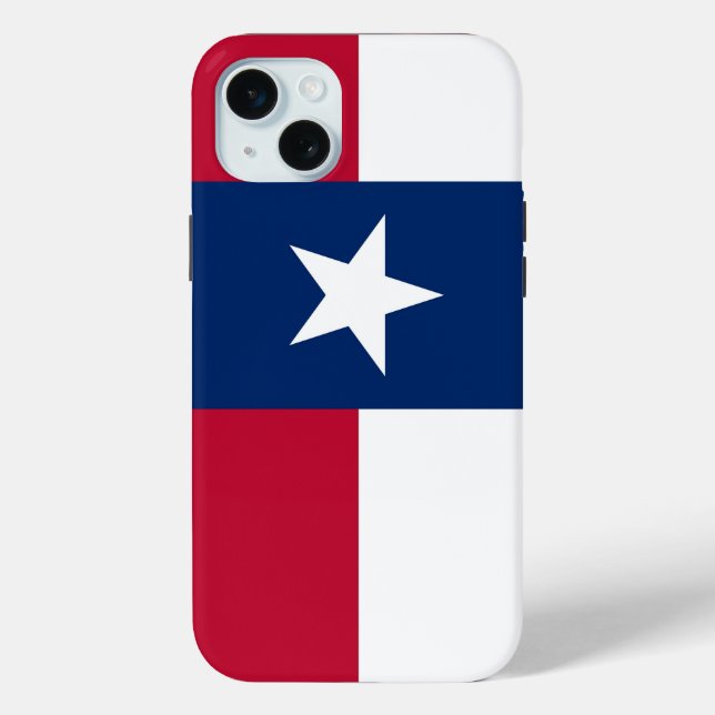 Étui Case-Mate pour iPhone 15 Plus, drapeau du Tex (Verso)