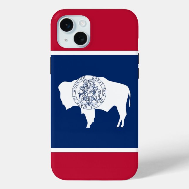 Étui Case-Mate pour iPhone 15 Plus, drapeau du Wyo (Verso)