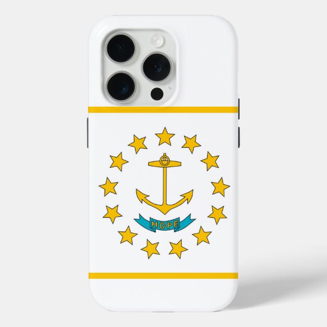 Étui Case-Mate pour iPhone 15 Pro, drapeau de Rhod (Verso)