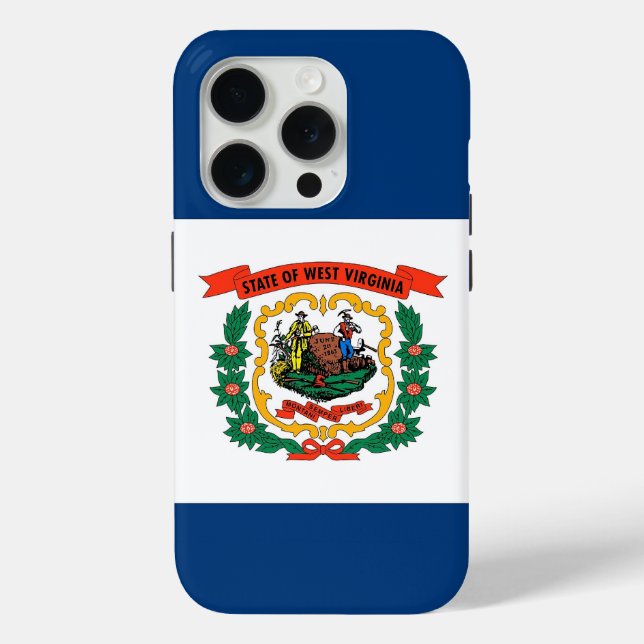 Étui Case-Mate pour iPhone 15 Pro, drapeau de Virg (Verso)