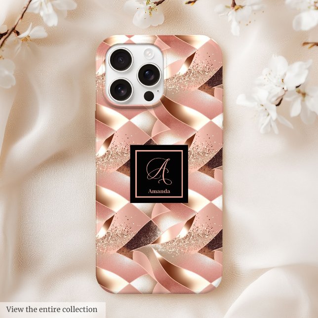 Étui Case-Mate pour iPhone 16 Élégant Rose Gold Ca (Case-Mate iPhone 16 Case Elegant Rose Gold Gift)