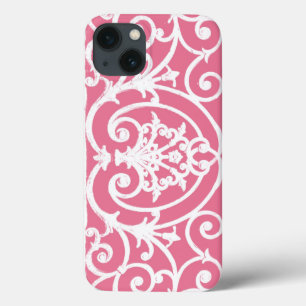 Étui Case-Mate pour iPhone à volutes rose et blanc