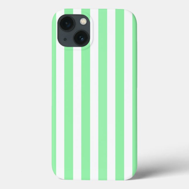 Étui Case-Mate pour iPhone rayures de bonbons vert (Verso)