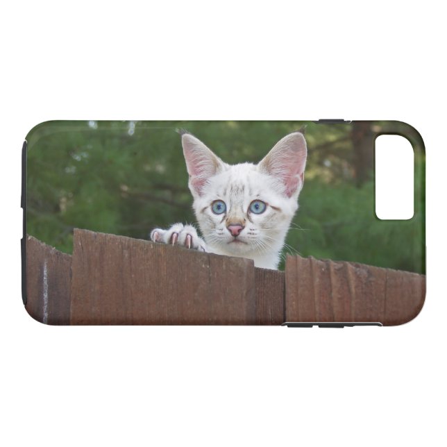 Étui Case-Mate Tough Plus pour iPhone 7 Kitten bla (Dos (Horizontal))