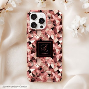 Étui chic Case-Mate pour iPhone 15 Rose Gold Tenda