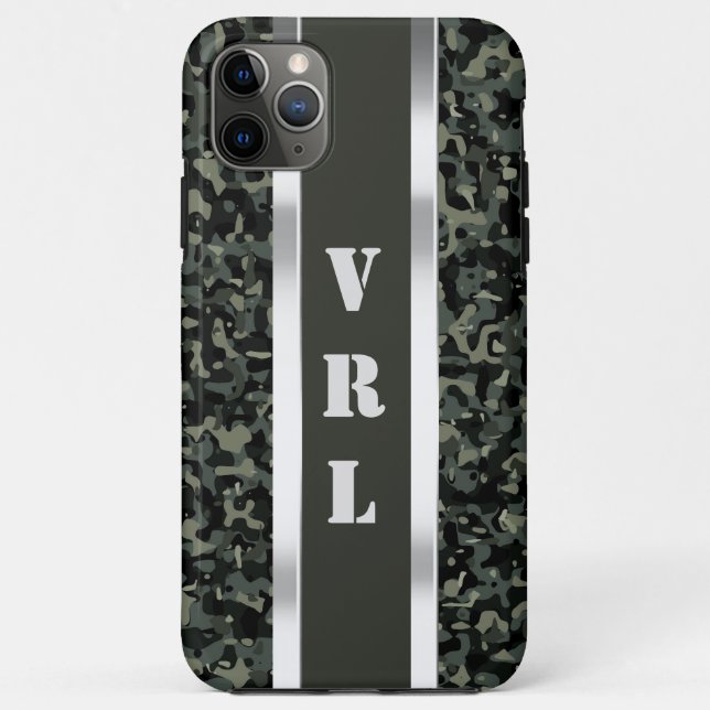 Étui Cool Dark Green Camouflage pour iPhone 11 Pro (Dos)