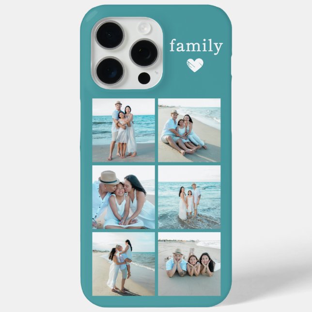 Étui Coque iPhone Case-Mate sarcelle pour Famille  (Verso)