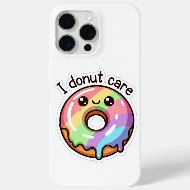 Étui Cute Donut "I Donut Care" pour iPhone 15 Pro  (Verso)