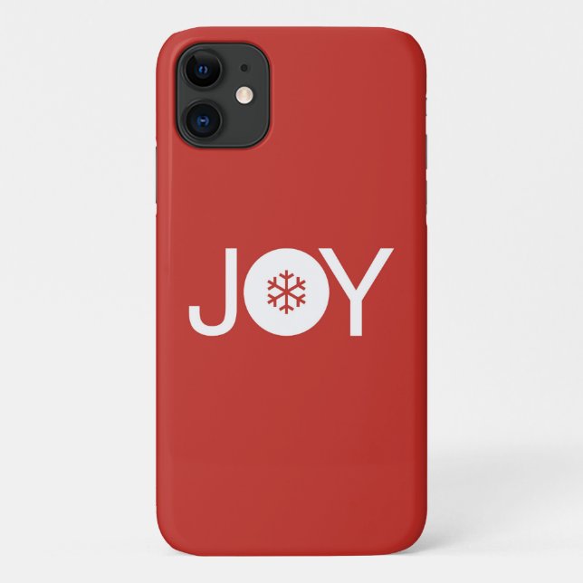 Étui de Joy Noël Rouge pour iPhone 11 (Dos)