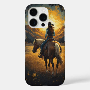 Étui de protection pour iPhone Cowgirl Sunset West