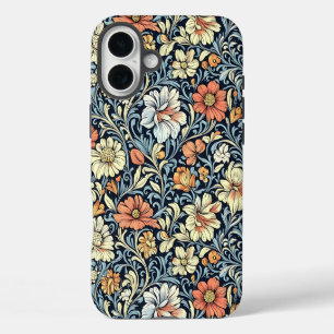 Étui de style vintage avec motif botanique de coul