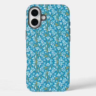 Étui de style vintage avec motif botanique de coul