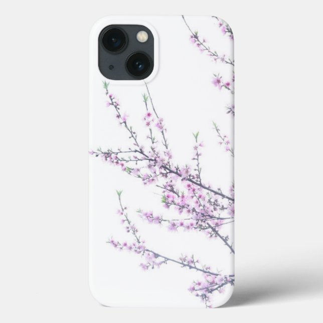 Étui de téléphone à branches et fleurs printanière (Verso)