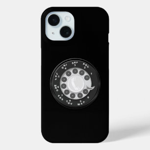 Étui de téléphone à cadran rotatif rétro
