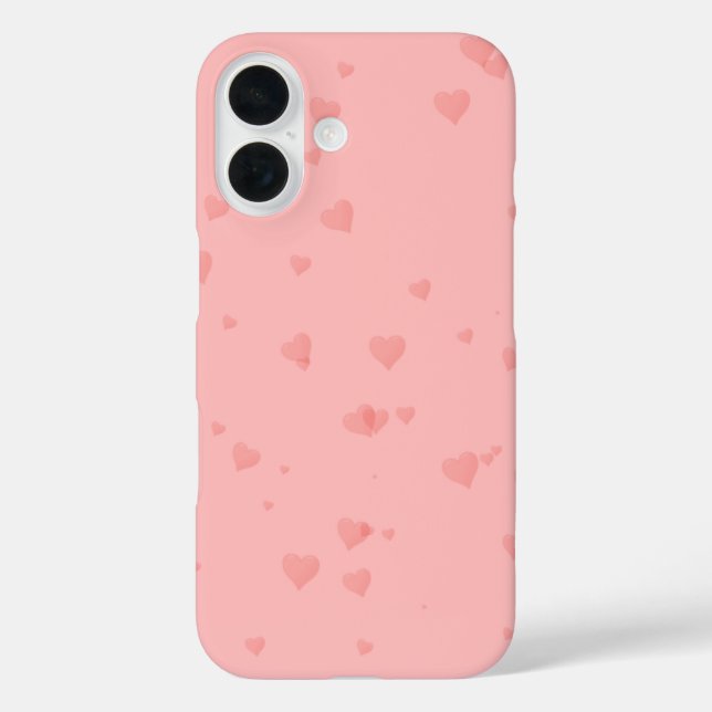 Étui de téléphone à cœur rose (Verso)