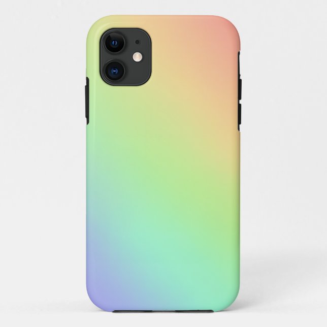 Étui de téléphone à dégradé de pastel arc-en-ciel  (Dos)